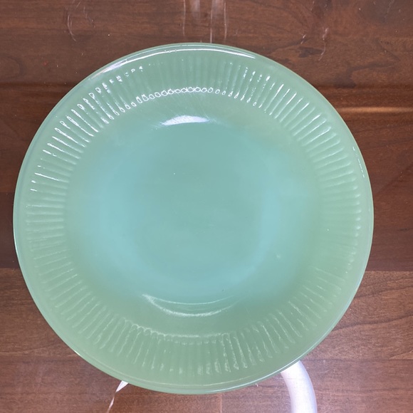Fire King Jadeite by Anchor Hocking Jane Ray Bread and Butter 6 1/8" - Picture 5 of 5